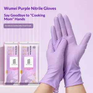 Disposable Latex Waterproof Oil Proof Powdered Kitchen Dishwashing Gloves Smooth Texture Model Z 492