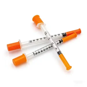 Disposable Medical 0.3ml 0.5ml 1ml Insulin Syringe with Needle Insulin Syringes 1ml Case 32g Animal Can Used