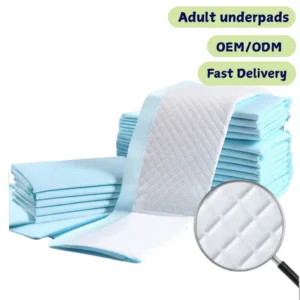 Disposable Medical Absorbent Under Pad Underpad Adult Bed White Printed Underpads 60×90