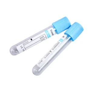 Disposable Medical Blue Head Vacuum Glass Sample Blood Collection Tube