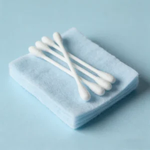 Disposable Medical Cotton Swabs Sterile Applicators with Wooden Sticks for Hospital Wound Care 6″