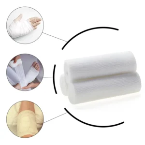 Disposable Medical Elastic Compress Pbt Cohesive Bandage Roller Gauze Bandage
