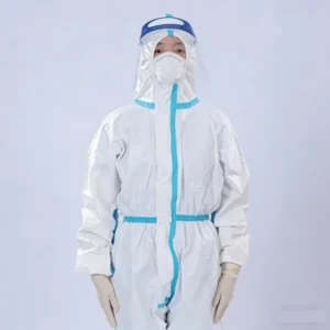 Disposable Medical Gown 45g Non woven Fabric Full Body Protection Isolation Suit CE Certification >90% Filter Rating for