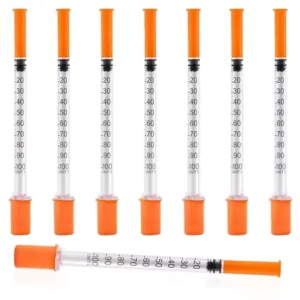 Disposable Medical Grade 0.3ml 0.5ml 1ml Insulin Syringe for Insulin Injection Needle