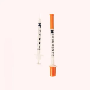 Disposable Medical Grade PP Sterile Insulin Syringe 0.3cc/0.5cc/1cc 5/16″ 30g for Horse Use Individually Packed