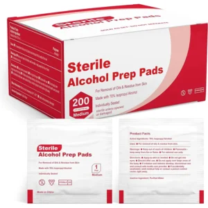 Disposable Medical Grade Sterile 70% Isopropyl Alcohol Swab Prep Pad Individually Wrapped