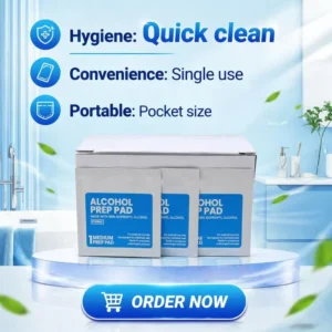 Disposable Medical Grade Sterile 90% Isopropyl Alcohol Swab Prep Pad Wipes Individually Wrapped