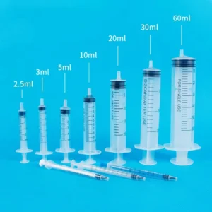 Disposable Medical Graduated Syringes Individually Packaged Syringes 5 ml Veterinary Syringes Without Needles