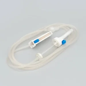 Disposable Medical Infusion Set with Needle Single Use IV Set with Burette 180cm Animal Use