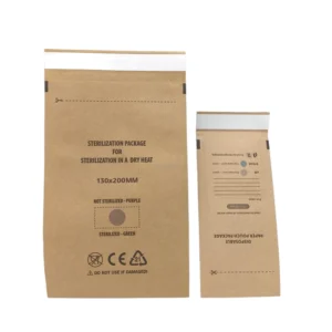 Disposable Medical Paper Brown Self-Sealing EO Steam Sterilized Manicure Sterilization Bag for Beauty Salon Use