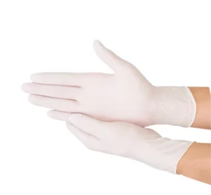 Disposable Medical Safety Latex Rubber Gloves Micro touch Examination Gloves Silicone free Powder free 9inch Medium Thickness