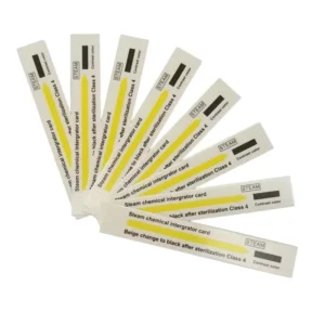 Disposable Medical Steam Sterilization Testing Chemical Indicator Cards Consumables Yellow ISO11140 1 Food Beverage