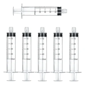 Disposable Medical Syringe in Various Sizes 1ml 3ml 5ml 10ml Medical Grade PP Latex Free Material
