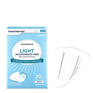Disposable Men’s Sanitary Incontinence Pads Factory Soft Skin friendly Light Absorbency Odor Control Pads
