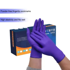Disposable Nitrile Black Blue White Purple Nitrile Gloves Examination General Purposes Manufacturer