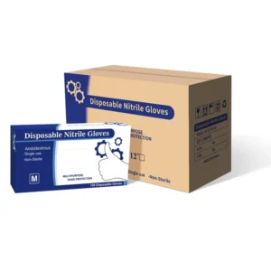 Disposable Nitrile Exam Gloves 3mil Food Safe Latex Free EN374 Certified Anti Slip for Screen Large Sizes