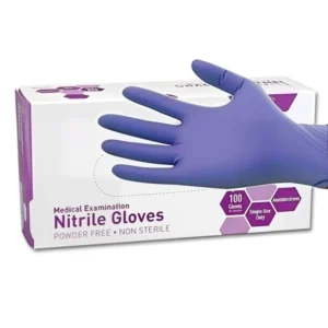 Disposable Nitrile Exam Gloves 4 Mil Powder-Free & Latex-Free Blue Violet Food Safe Gloves 100 Pcs/Box