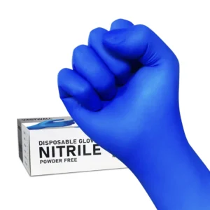Disposable Nitrile Free Gloves Blue Nitrilo Gloves Latex Powder Free Waterproof Food Safe Touch Screen Compatible Nitrile Gloves