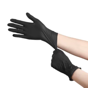 Disposable Nitrile Gloves 4 Mil Textured Fingertips Non Slip Anti Chemical Protection for Beauty Salon Laboratory Gloves