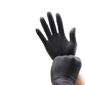 Disposable Nitrile Gloves Black Gloves 100pcs Box for Examination Work Safety Powder Free