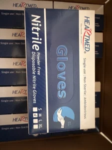 Disposable Nitrile Gloves Blue Powder Free Suitable for Home Cleaning Kitchen Food Cooking