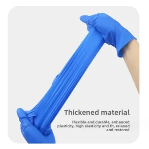 Disposable Nitrile Gloves Blue Thickened Food Grade Acid Alkali Resistant Waterproof Oil
