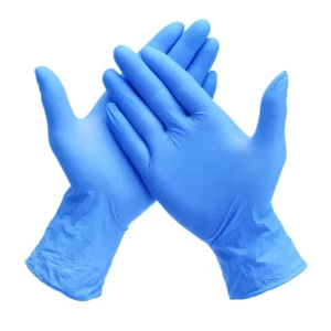 Disposable Nitrile Gloves Blue Work Inspection Powder Free