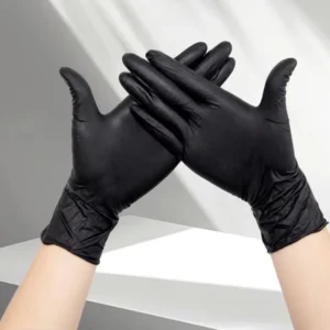 Disposable Nitrile Gloves Cotton Thickened Acid Alkali Proof Safety Gloves Food Beverage Kitchen Dish Washing Available Black