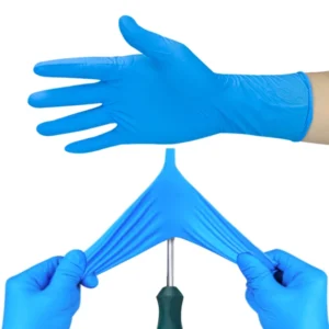 Disposable Nitrile Gloves Oil and Water Resistant for Hand and Arm Protection Powder Free Cleanroom Exam Safe