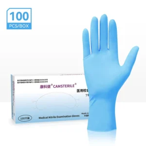 Disposable Nitrile Medical Examination Gloves Smooth Texture Waterproof Abrasion Resistant CE