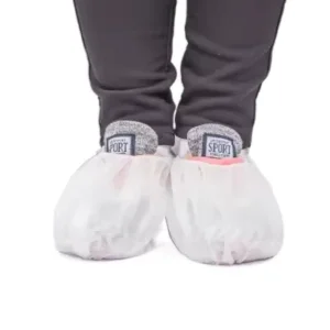 Disposable Non Slip Surgical Shoe Covers PP CPE Non Woven Medical Overshoes for Hospital & Cleanroom