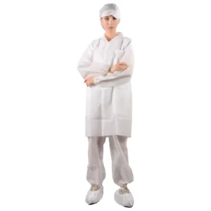 Disposable Non Woven Medical Protective Lab Coat PP SMS Lab Coat