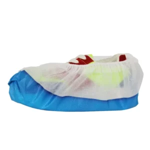 Disposable Nonwoven Antistatic Waterproof CPE Plastic Surgical Medical Non Slip Shoe Cover for Hospital Protection
