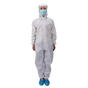 Disposable Nonwoven Lab Coat Chemical Resistant ESD Lab Jacket Antistatic Clothes