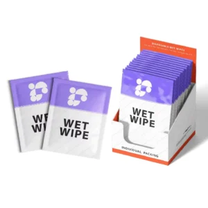 Disposable Nonwoven Wet Wipes Moisturizing Skin Care Cleaning Single Pack