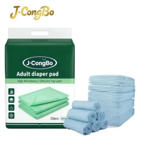 Disposable Old People Bed Wetting Pads Super Absorbent Blue Pads for Adults Incontinence