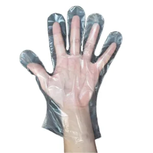 Disposable PE Gloves 100pcs Eco Friendly Waterproof Heat Resistant Medium Thickness for Kitchen Food Handling Dishwashing