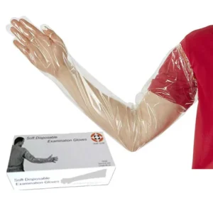 Disposable PE Long Arm Veterinary Gloves Anti puncture Artificial Insemination Gloves for Large Livestock Obstetric