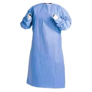 Disposable PE Non Woven Isolation Gowns Long Sleeve Coverall Clothes Surgical Gown Level 3