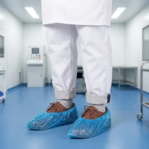 Disposable PE Shoe Covers Medical Civil Waterproof Anti Dust Easy Use Multi Color Overshoes