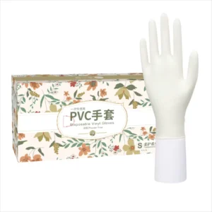 Disposable PVC Gloves Transparent Powder Free Vinyl Safety Touchscreen Waterproof Anti Slip for Food Household Baking Use