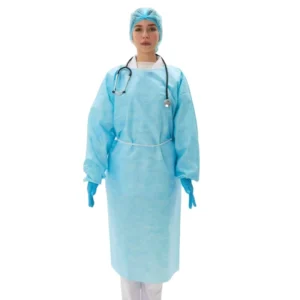 Disposable Patient Gown 3 layer SMS Sleeveless Hospital Patient Uniform Clinic Nonwoven Physical Examination Isolation Gown