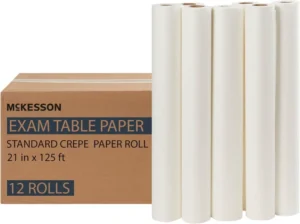 Disposable Perforated Medical Examination Roll 35gsm Crepe Paper for Hospital & Hotel Use Breathable Skin-Friendly Bed Rolls