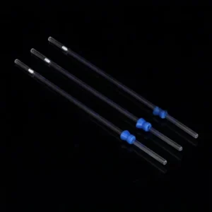Disposable Plastic ESR Westergren Blood Collection Tubes Clear Blue 50 Pieces Package 230mm Dropper Model