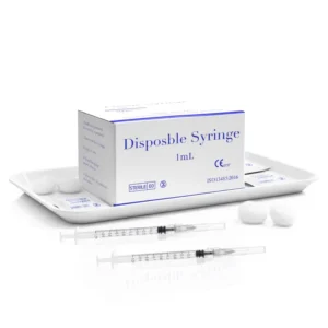 Disposable Plastic Veterinary Syringe 1ml 27G 13mm Luer Lock Safety Syringe for Cattle