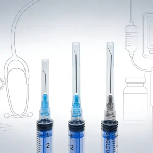 Disposable Plastic and Stainless Steel Bent Dental Irrigation Needle with Lock