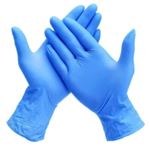 Disposable Powder Free Nitrile Examination Gloves Blue CE Certified S XL Sizes Durable Medical Use