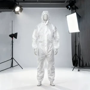 Disposable Protection Clothing Waterproof Anti particulate Hazmat Suit Microporous Type 5 6 Disposable Coveralls