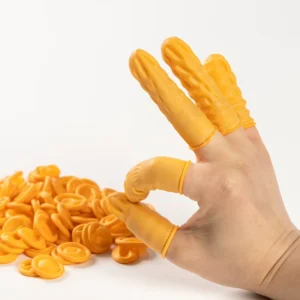 Disposable Protective Anti slip Anti static Latex Finger Cover Factory Isolated Rubber Safety Gloves Electronics Use
