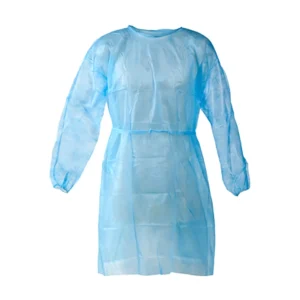 Disposable Protective Clothing PP Medical Isolation Gowns Elastic and Knitted Cuffs